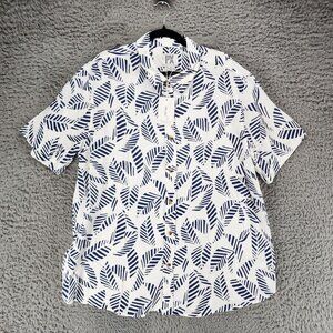 PX Shirt Mens XL White Short Sleeve Button Up *NWT*